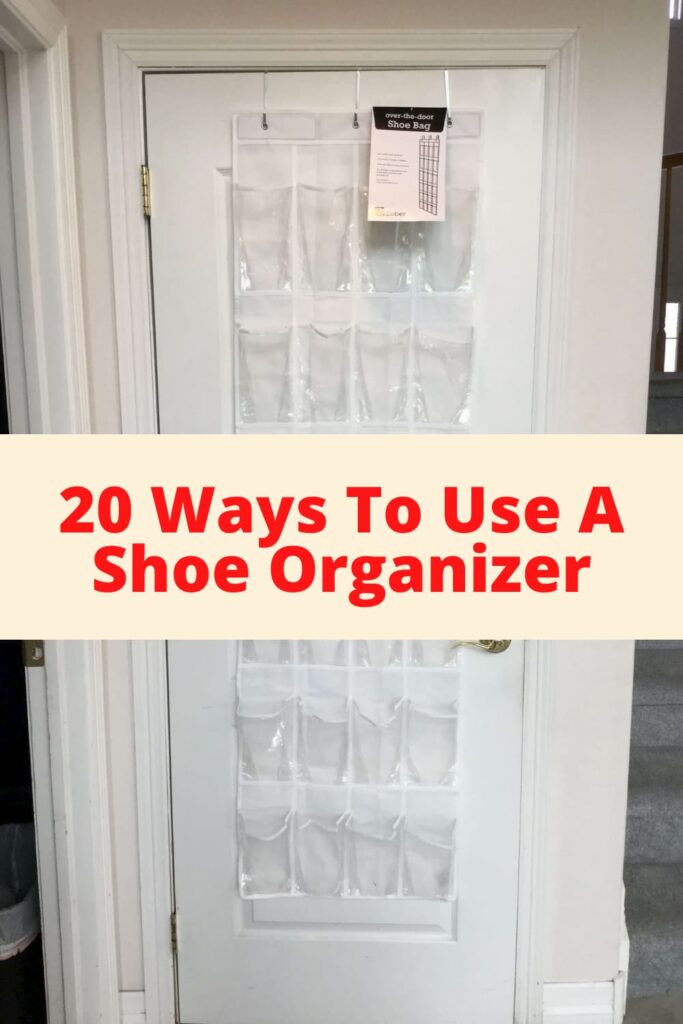 Would you like space saving organization? I was given the challenge by Hometalk to come up 6 ways to use a hanging shoe organizer. With in 5-10 minutes I had come up with 20! Here are all the different ways you can use a hanging shoe organizer to help out in your home.