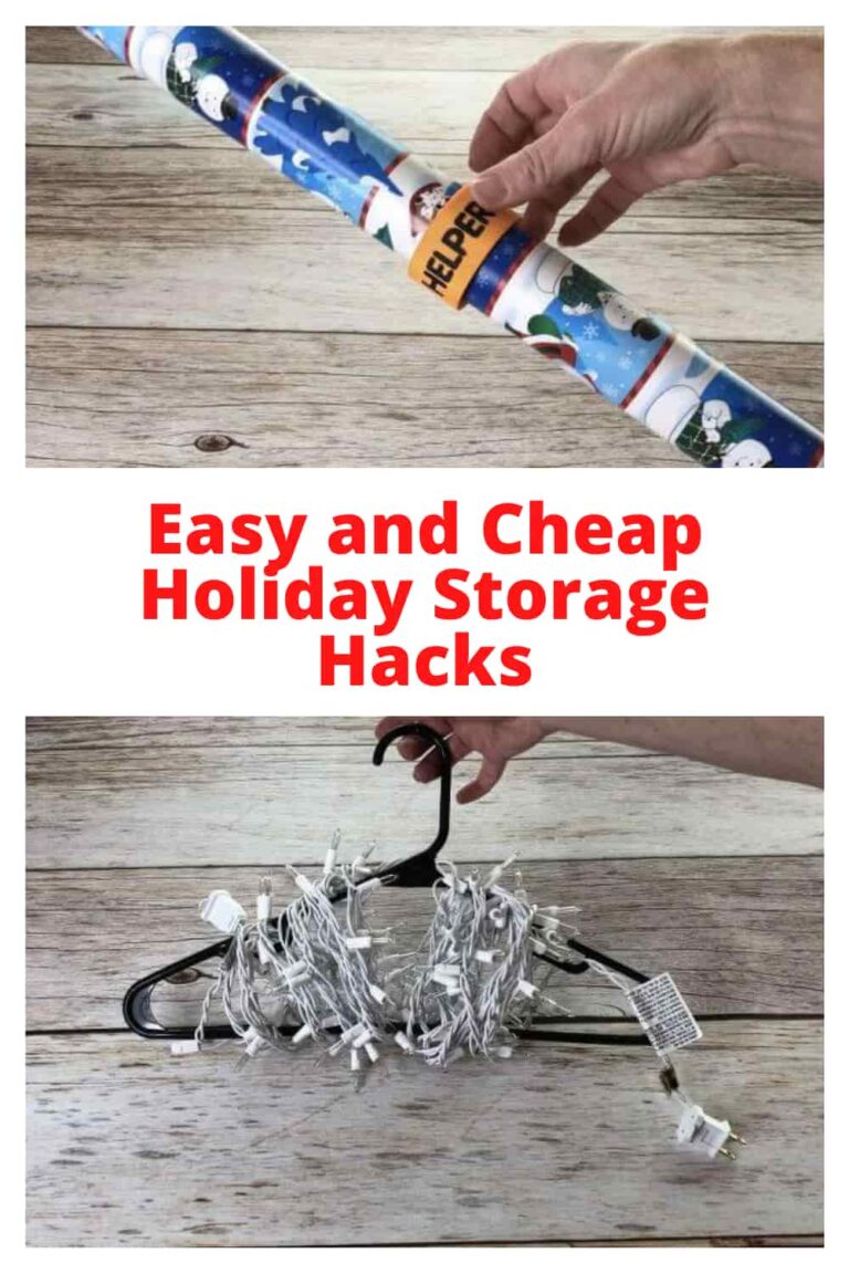 How do you organize seasonal decorations? How do you store everything? It's that time of year when we clean up all of our holiday decor, I have some easy and cheap holiday storage hacks for you!