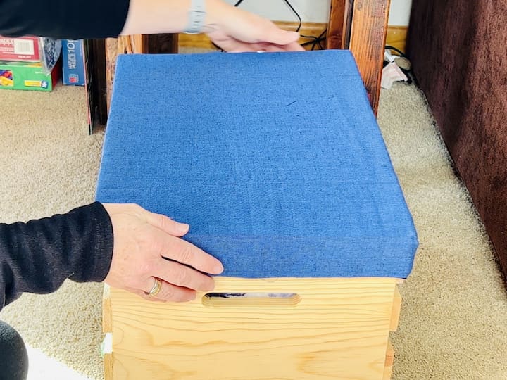 Attaching the Lid: Once the lid is complete, position it on top of your crate.