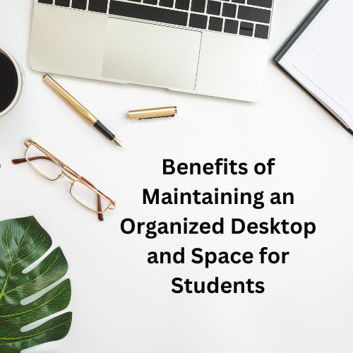 Today, in a fast-paced world with many distractions, an organized desktop and study space is paramount. Every student needs it to stay focused and not be distracted.