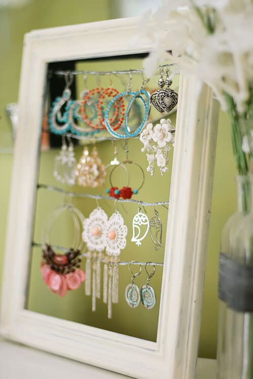 Shabby Chic Dangly Earring Display